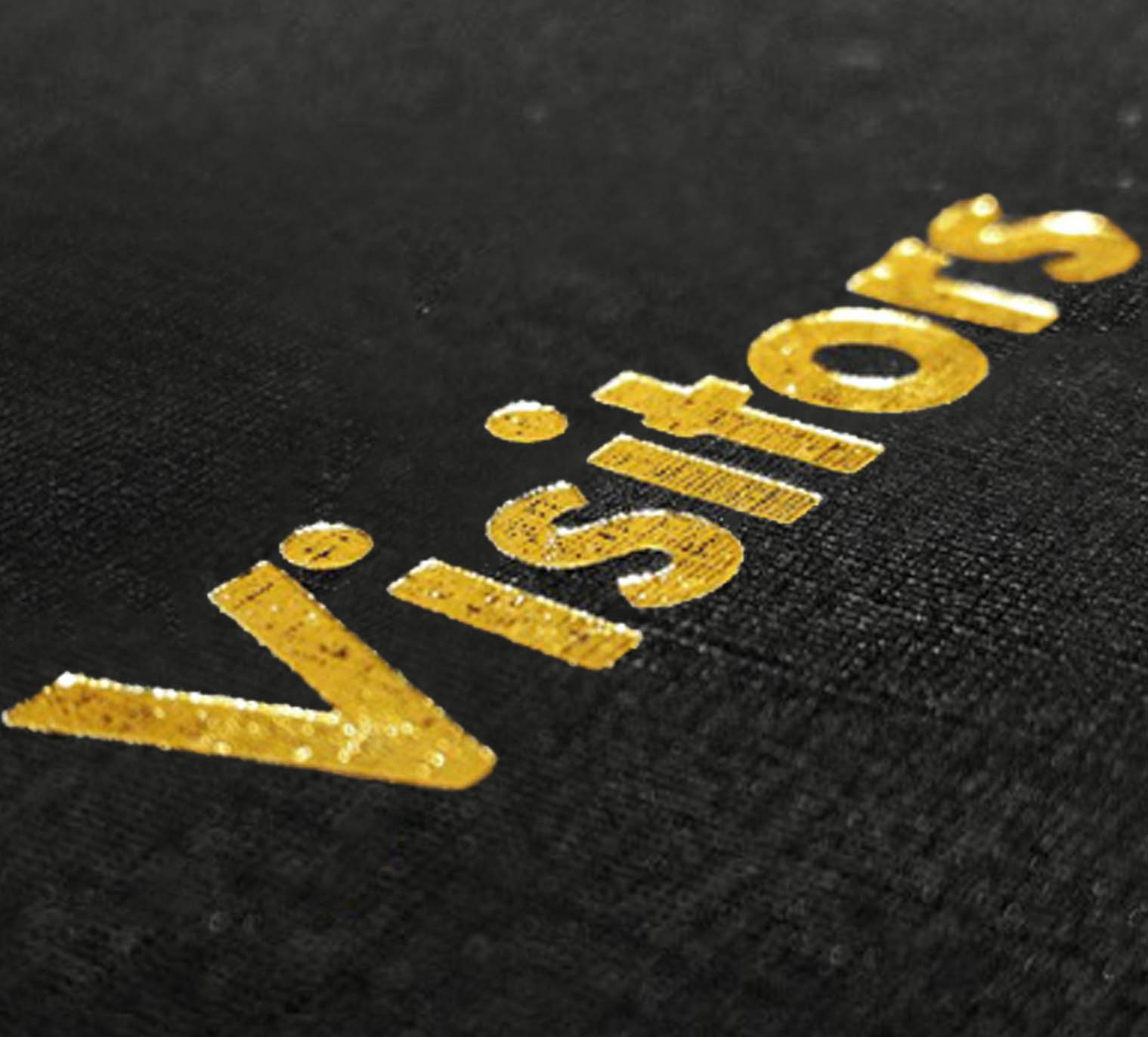 Metallic goud druk textiel